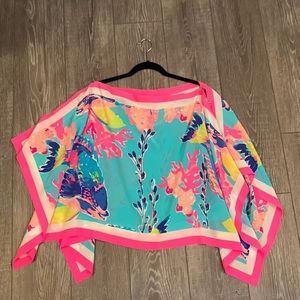 Lilly Pulitzer silk poncho